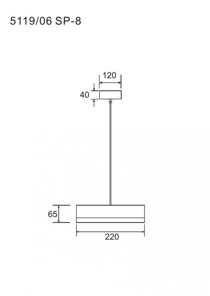 Подвесной светильник Divinare Vaso 5119/06 SP-8