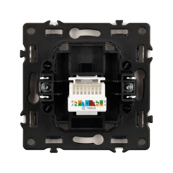 Розетка компьютерная 6 kat, IP-20 NEO PLUS (золото)  