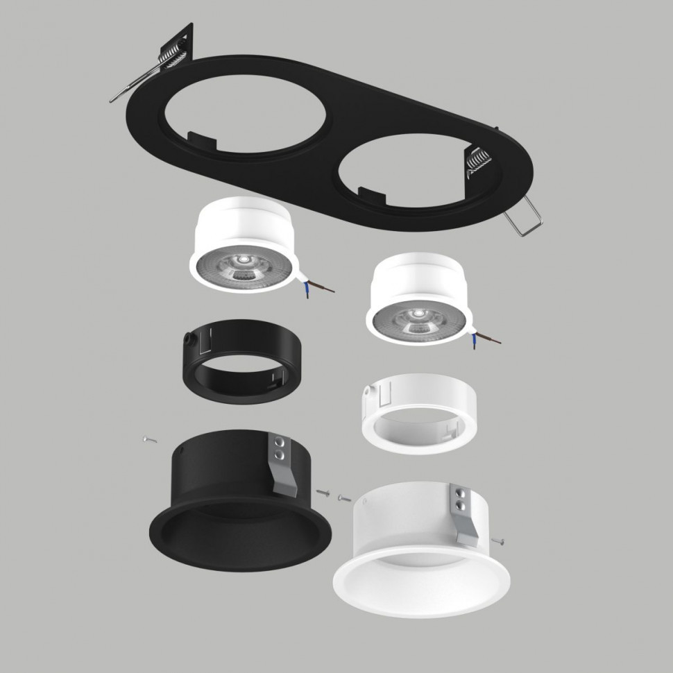 Встраиваемый светильник Lightstar Domino (214657+214606+214607+214006+214007) D6570607WBMOD