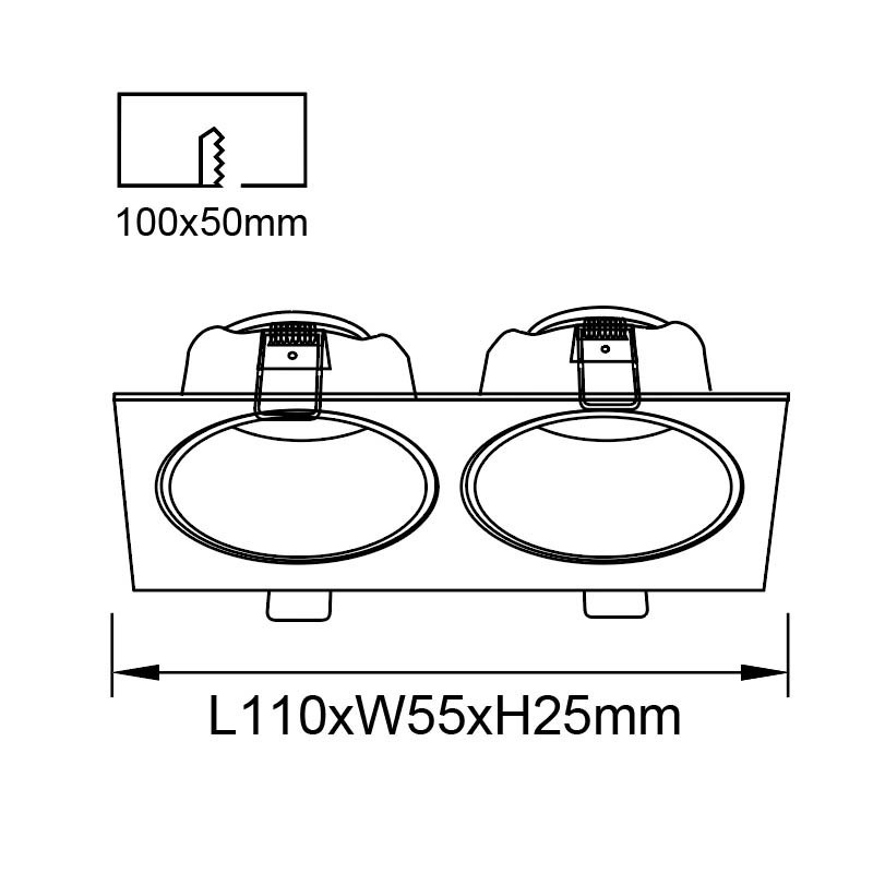 Встраиваемый светильник Mantra Antilla 9171
