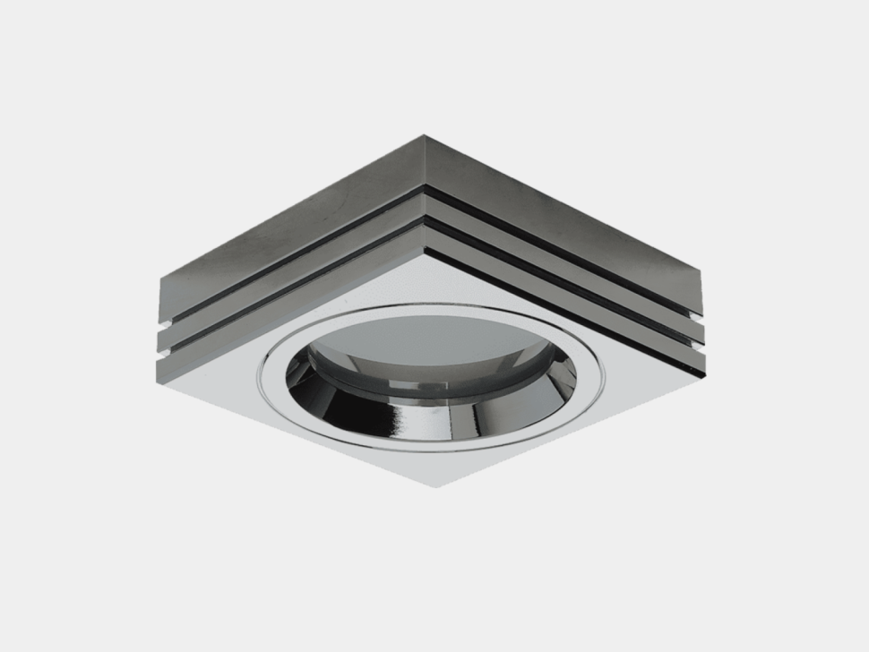  DesignLed NC722-2-CH Встраиваемая рамка хром MR16  (WP-SQ-CH), NC722-2CH