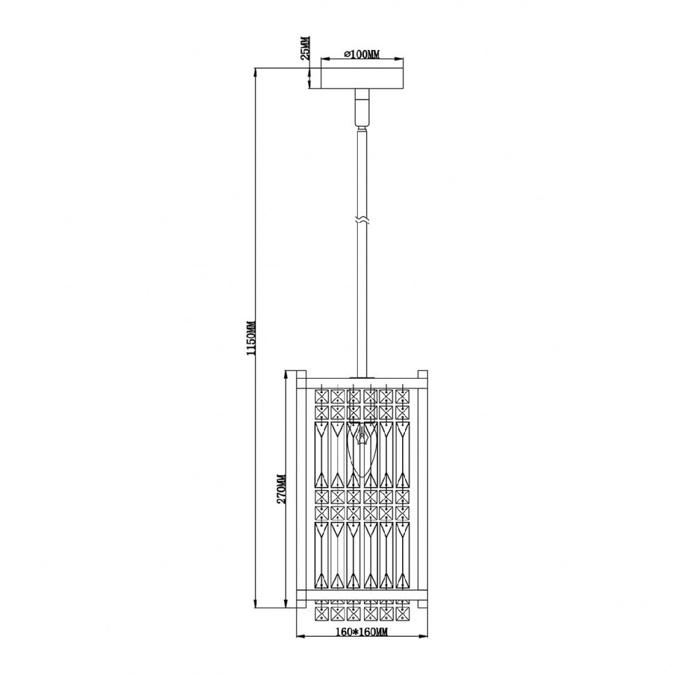 Подвесной светильник Escada Flood 2103/1S Chrome