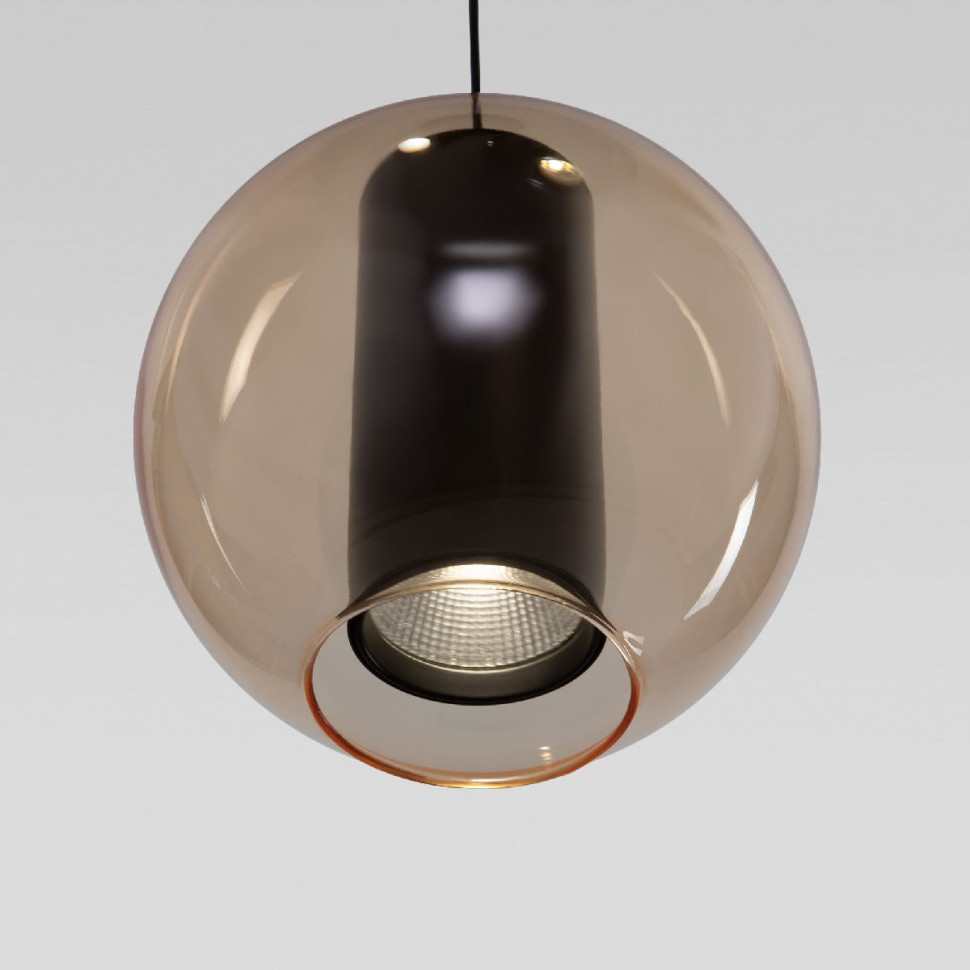 Подвесной светильник Eurosvet Cobble 50258/3 LED дымчатый/ бежевый/ шоколад a064554