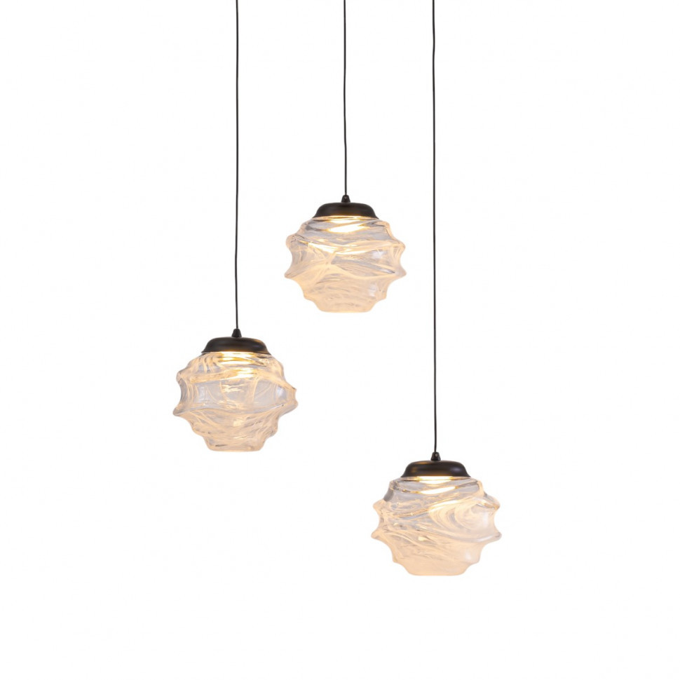 Подвесной светильник Delight Collection MD25030003-3A matt black/clear