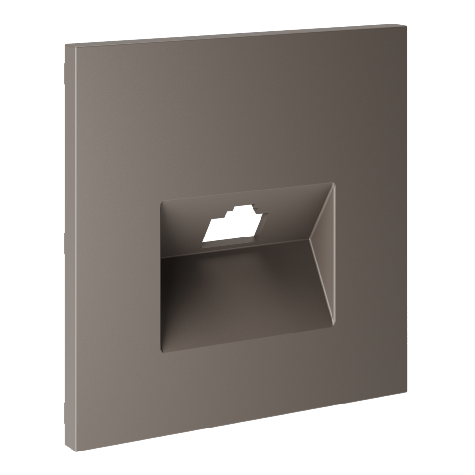 Накладка для розетки компьютерной RJ45 кат.6, S70 (капучино)