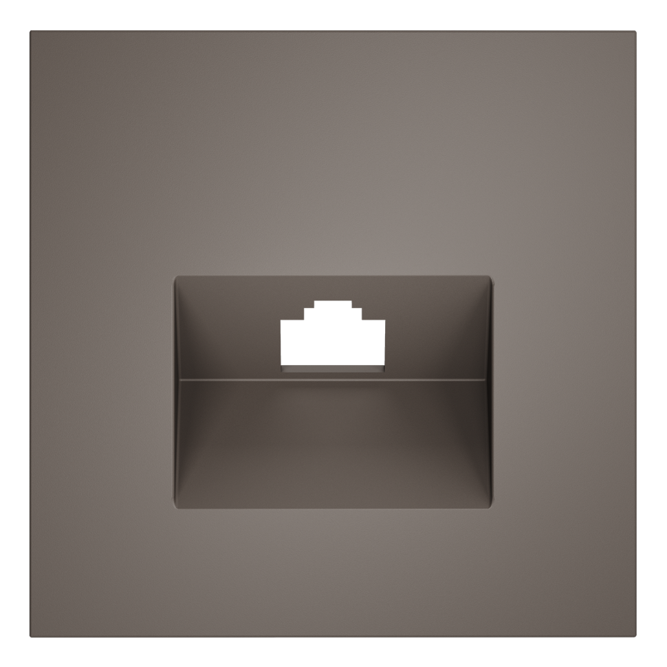 Накладка для розетки компьютерной RJ45 кат.6, S70 (капучино)