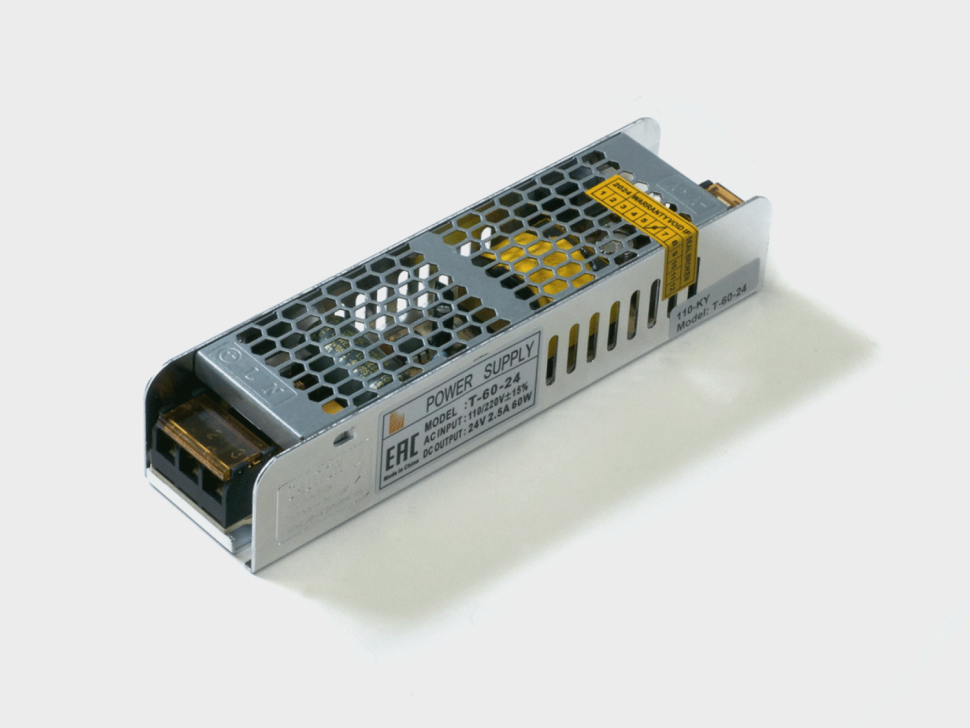  SWG Standard Блок питания для светодиодных лент компактный (узкий), 60 W, 24V, T-60-24