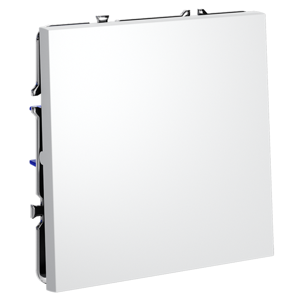 Выключатель встраиваемый VOLTUM S70 одноклавишный 10А, (белый матовый)