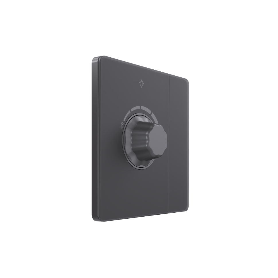 Systeme Infinity, Светорегулятор TRIAC c выключателем С/У 300Вт (250В), Вулканический пепел