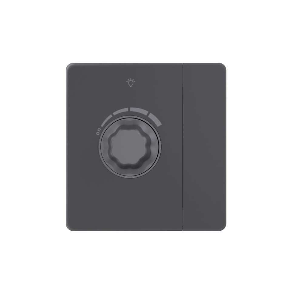 Systeme Infinity, Светорегулятор TRIAC c выключателем С/У 300Вт (250В), Вулканический пепел