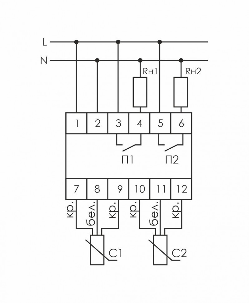 Цифровой многофункциональный регулятор температуры CRT-06