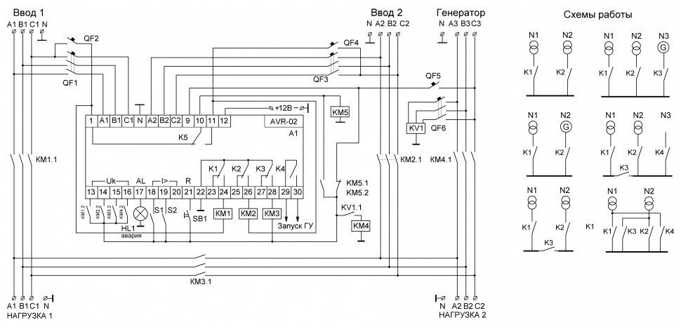 Устройства управления резервным питанием AVR-02