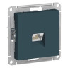 Розетка Schneider Electric Atlas Design RJ-45 кат. 6a, изумруд ATN000886