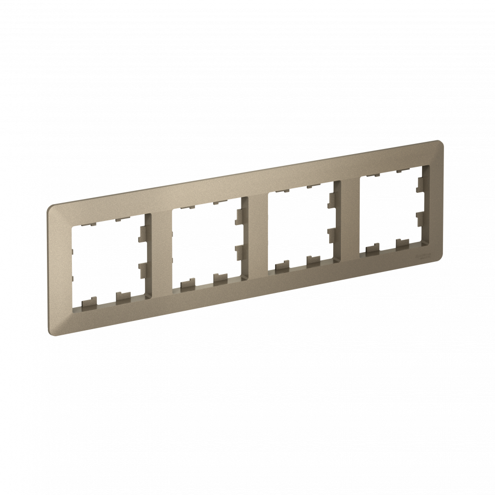 Рамка Systeme Electric AtlasDesign Air 4-ая, цвет шампань, ATN220504