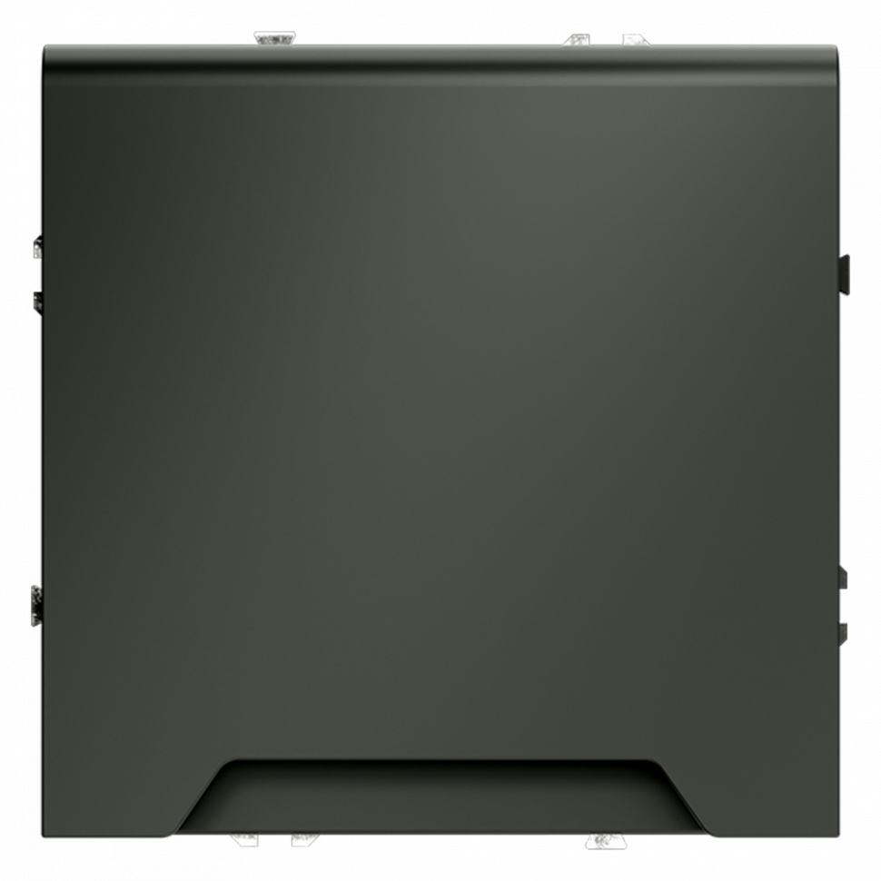 Розетка встраиваемая VOLTUM S70 с заземлением, защитными шторками и крышкой 16А, (титан) VLS040306