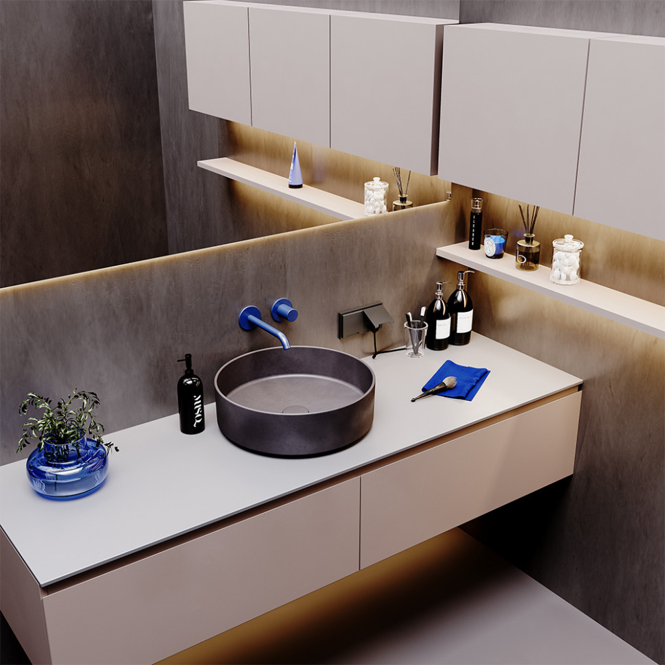 Розетка встраиваемая VOLTUM S70 с заземлением, защитными шторками и крышкой 16А, (титан) VLS040306