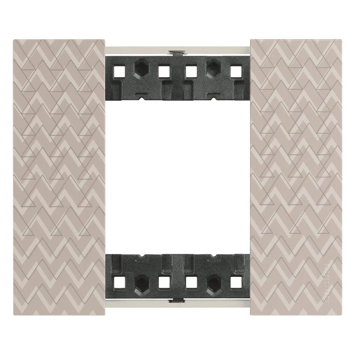 Рамка одинарная (2 мод) с суппортом немецкий стандарт Bticino Living Now оптик 