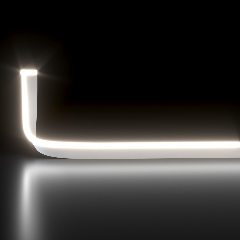 Светодиодный гибкий неон 24 В 10 Вт/м 120 Led/м 2835 IP65, теплый белый 3300K, 5м 24V 10W 120Led 2835 IP65