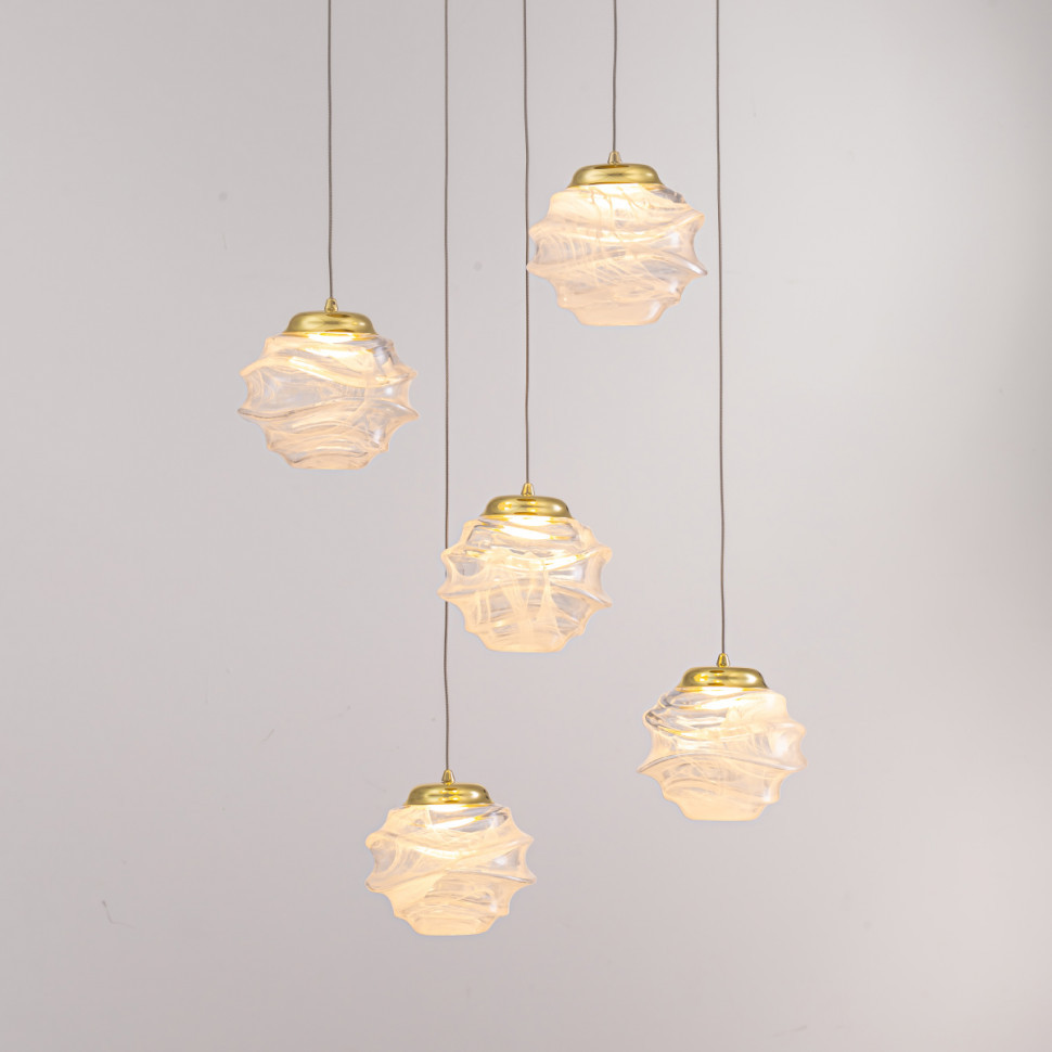 Подвесной светильник Delight Collection MD25030003-5A gold/clear