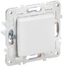 IEK SKANDY Арктический белый Выключатель 1-клавишный кнопочный 10А SK-V14W 