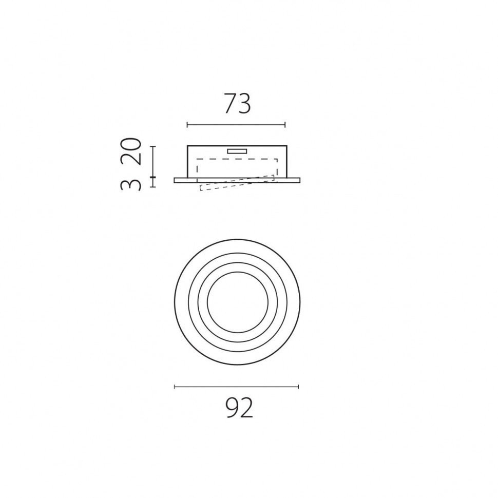 Встраиваемый светильник MR16 Lightstar Singo Base 011610