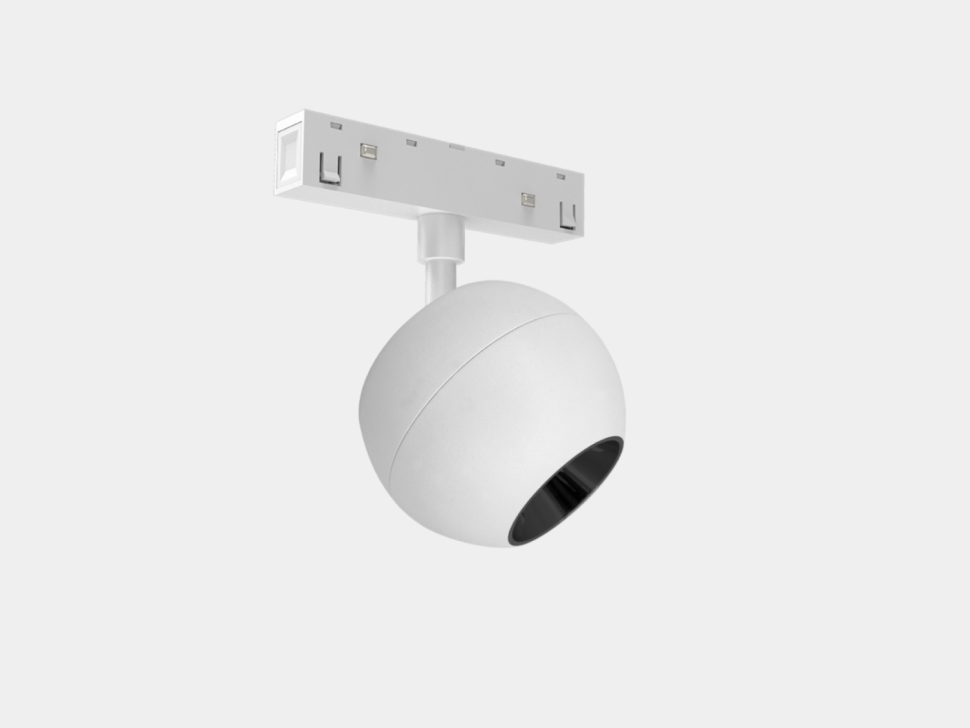  LUMKER Светильник-спот шар, серия SY-LINK, Белый, 12Вт, IP20, Нейтральный белый (4000К), SY-LINK-SF90-WH-12-NW