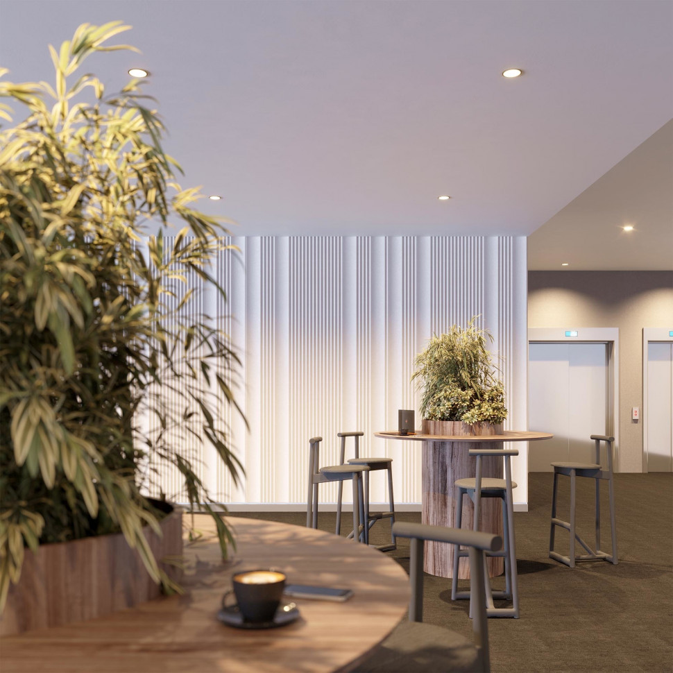 Встраиваемый светильник Arlight MS-BREEZE-BUILT-R104-12W Warm3000 (WH, 90 deg, 230V) 036615