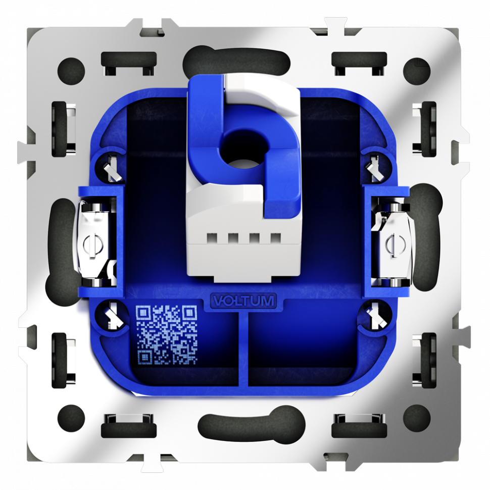 Розетка компьютерная встраиваемая VOLTUM S70 RJ45 кат.6, (титан) VLS060106