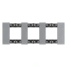 Рамка тройная (2+2+2 мод) без суппорта немецкий стандарт Bticino Living Now луна
