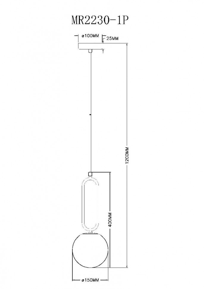 Подвесной светильник Myfar Pierre MR2230-1P