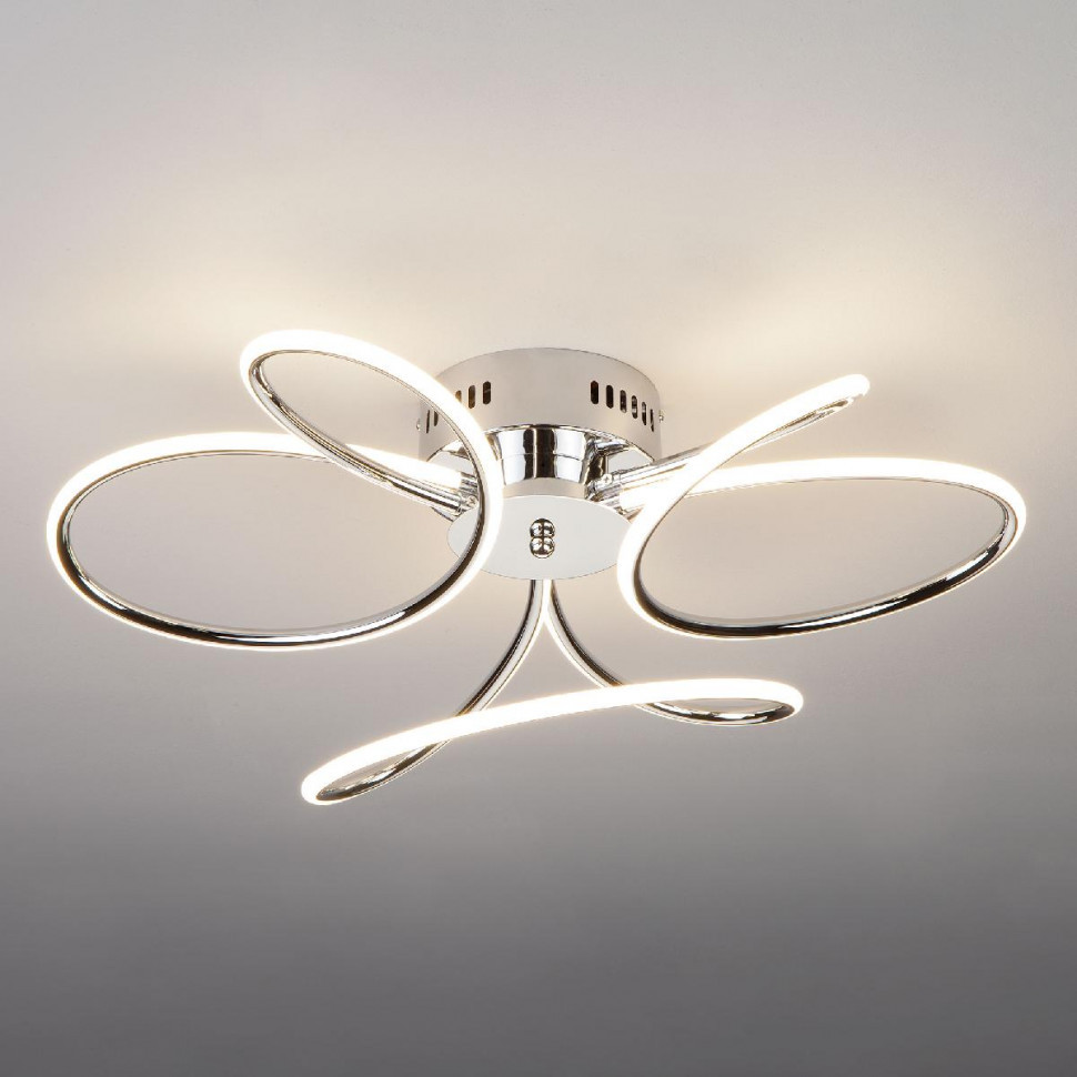 Потолочный светодиодный светильник Eurosvet Lozanna 90083/3 хром