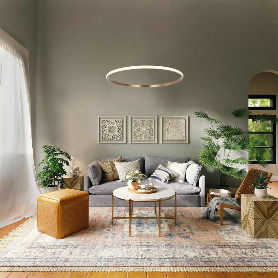 Подвесной светильник Eurosvet Collars 90264/1 латунь a064101