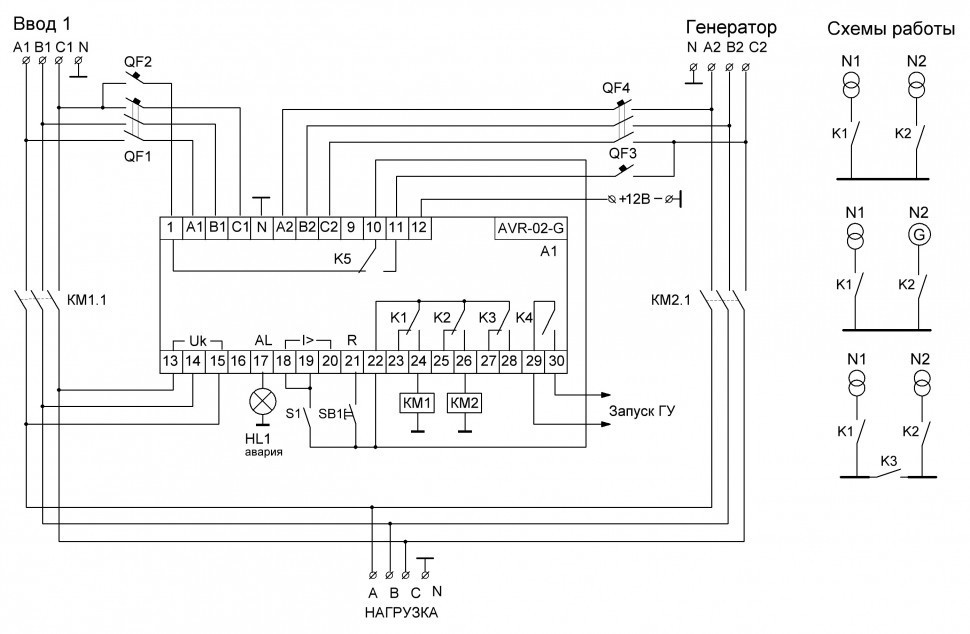 Устройства управления резервным питанием AVR-02-G