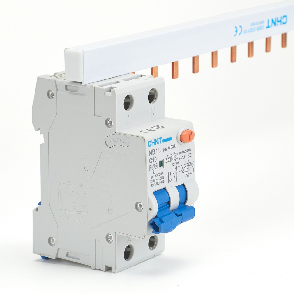 Двухфазная соединительная шина PIN 2P CHINT для электромонтажа