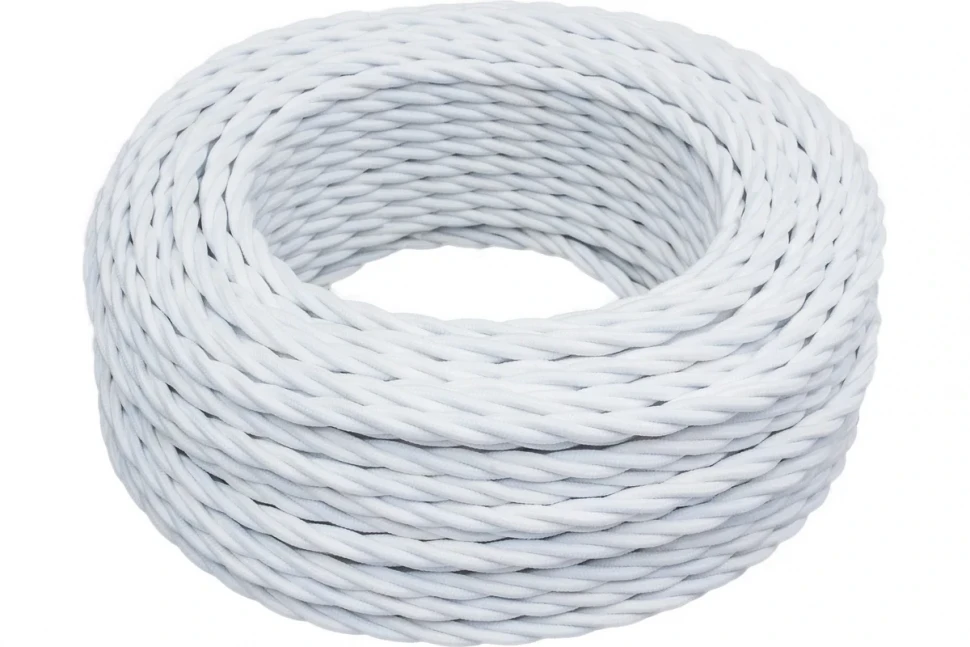 Витой провод 3x1,5 (50м) BIRONI Белый матовый B1-434-71-50