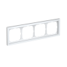 Рамка ARTGALLERY PURE 4 пост, матовое оргстекло белый GAL330104