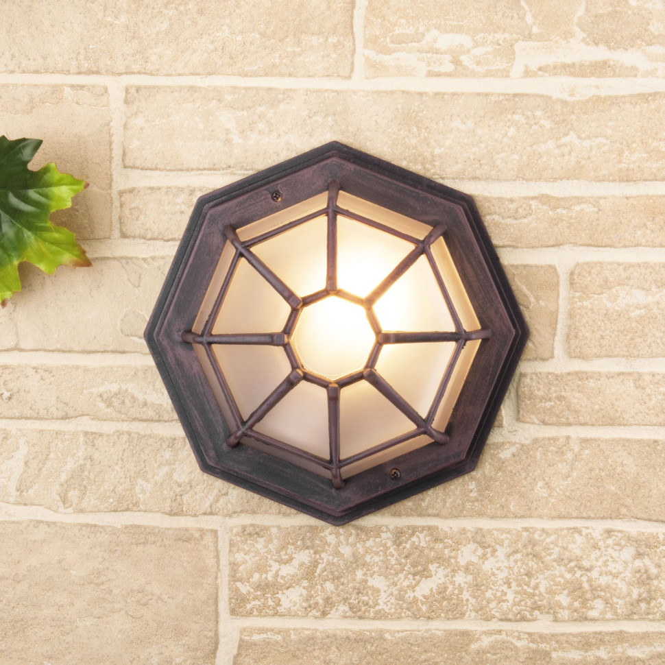 Уличный настенный светильник Telarana S капучино GL 1023D