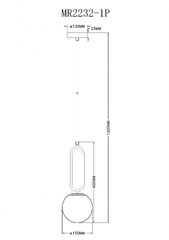 Подвесной светильник Myfar Pierre MR2232-1P