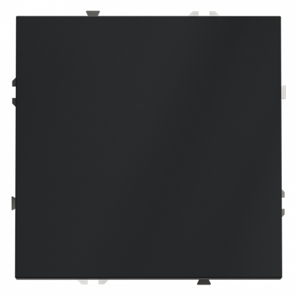 Выключатель встраиваемый VOLTUM S70 одноклавишный 10А, (графит)