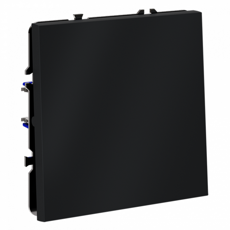 Выключатель встраиваемый VOLTUM S70 одноклавишный 10А, (графит)