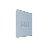 Systeme Infinity, Розетка информационная С/У RJ-45 кат.5e 2-я, Стальное небо
