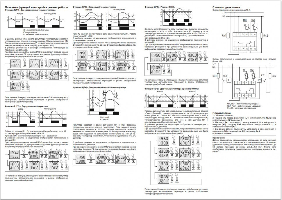 Цифровой многофункциональный регулятор температуры CRT-02