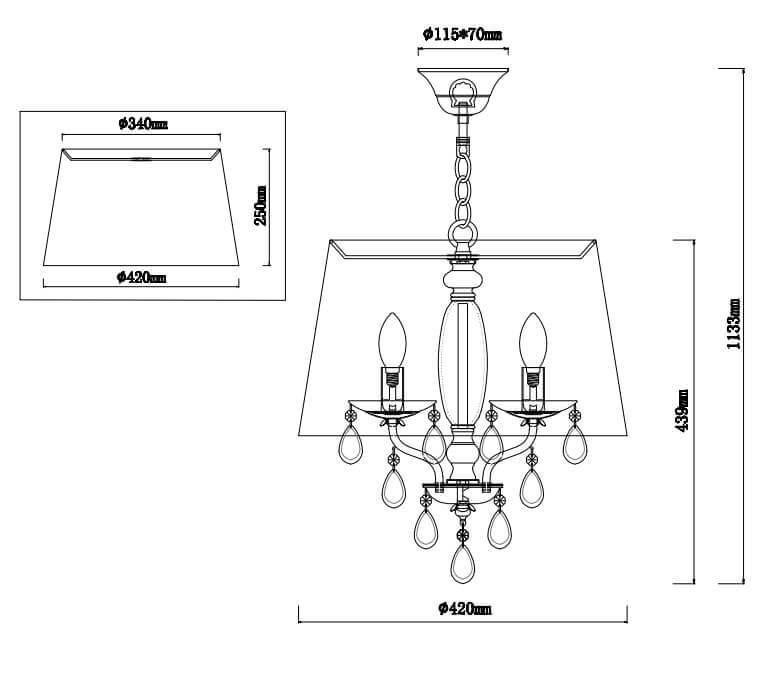 Подвесной светильник Vele Luce Zoom VL10122P08