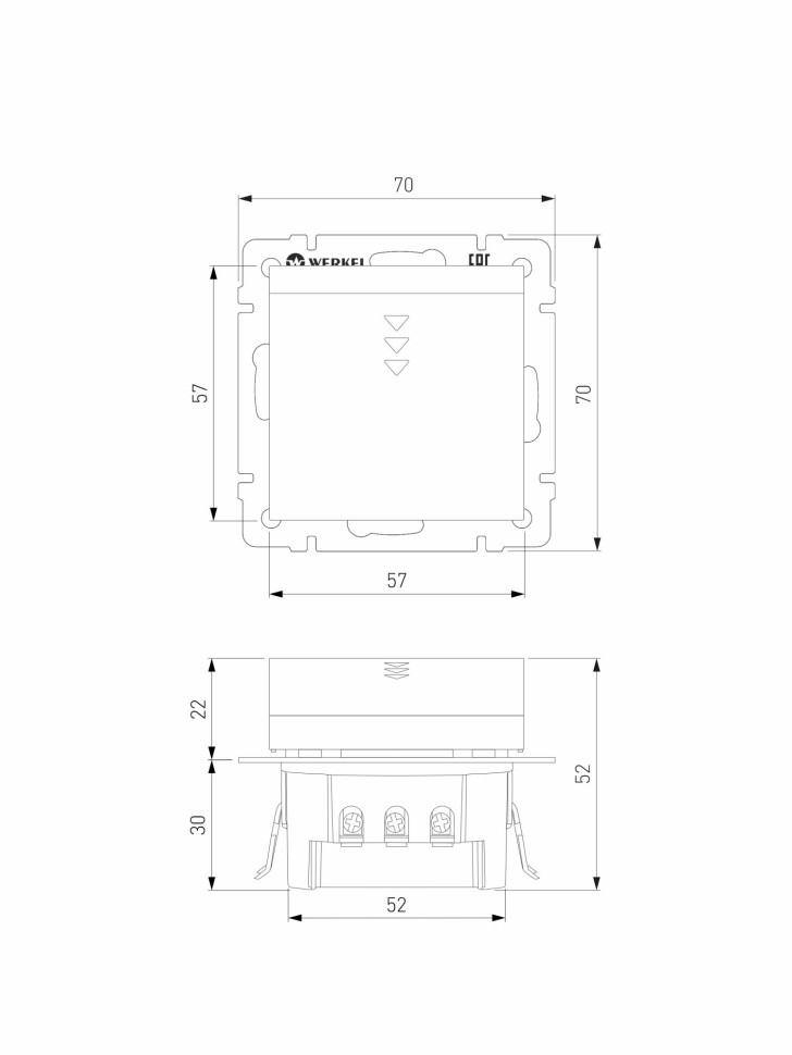 Электронный карточный выключатель (белый) W1153101