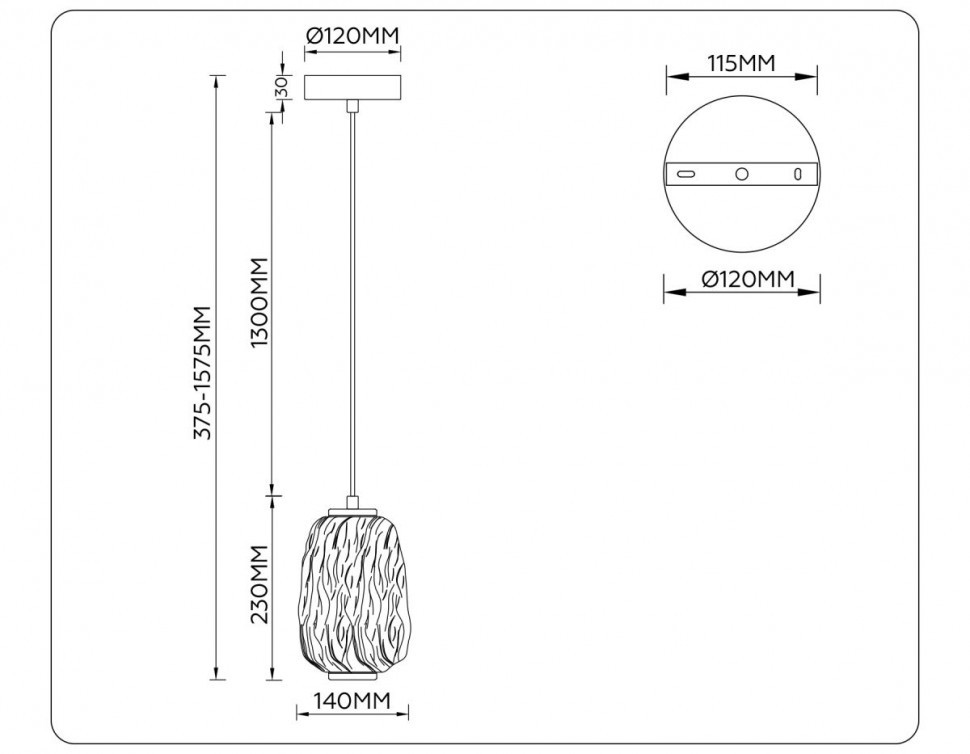 Подвесной светильник Ambrella Light High Light Crystal LH30101