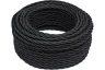 Витой провод 3x1,5 (50м) BIRONI Черный матовый B1-434-73-50