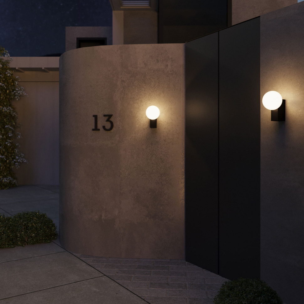 Уличный настенный светильник 35166/U черный