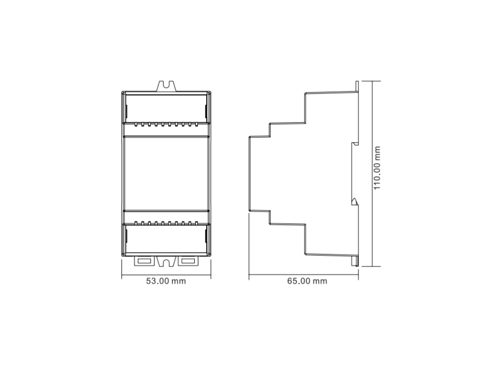  EasyDim Декодер DALI диммер 12-24В на DIN рейку, 4 адреса, DALI-DT6-ST4-DIN