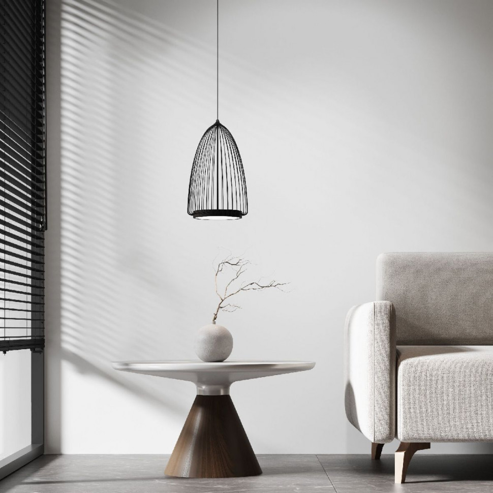 Подвесной светильник Eurosvet Comodita 40009/1 LED черный a069294