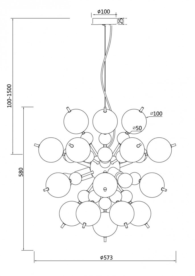 Подвесной светильник Maytoni Bolla MOD133PL-06CH